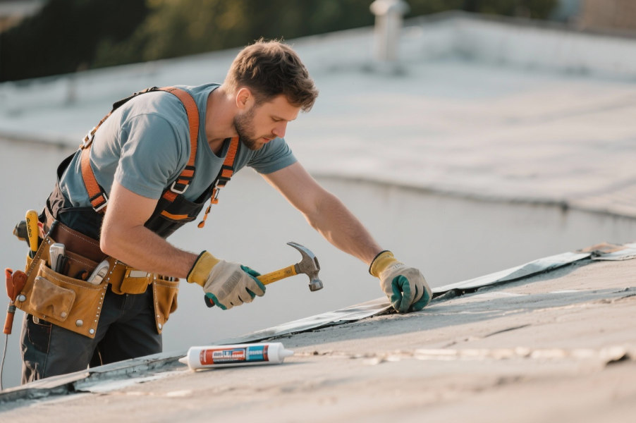 Single Ply Membrane Roofing Evesham